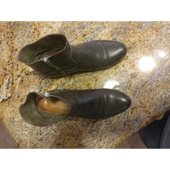 SHABBIES Amsterdam Leather Ankle Boots Size 36 US 5-5.5 - Picture 5 of 12